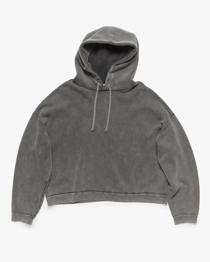 Acne Studios Hooded Back Patch Sweater Faded Black
