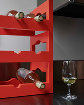 Massproductions Silo Stackable Wine Rack Warm Red