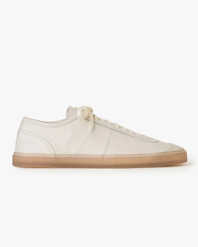 Lemaire Linoleum Basic Laced Up Trainers M Clay White