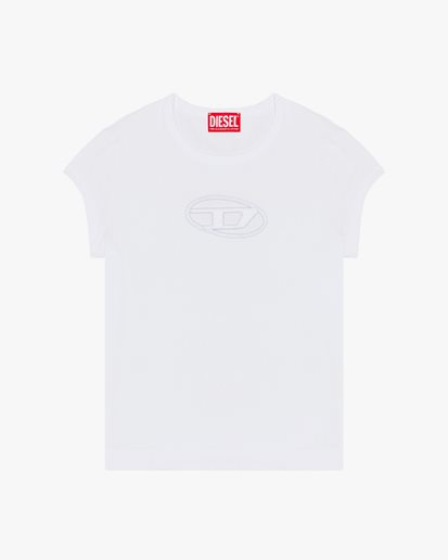 Diesel T-Angie Cut-Out Logo T-Shirt White
