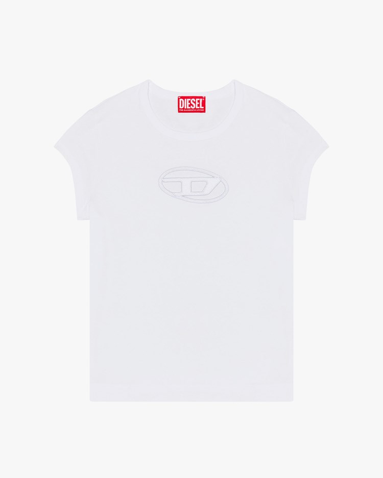 Diesel T-Angie Cut-Out Logo T-Shirt White