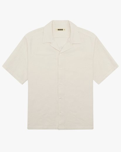 Woodbird Sunny Mesh Shirt Off White