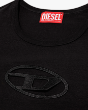 Diesel T-Angie Cut-Out Logo T-Shirt Very Black