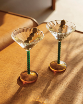 &Klevering Coupe Perle Set Of 2 Green
