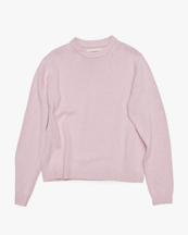 Stockholm Surfboard Club Knit Logo Crewneck Sweater Pink