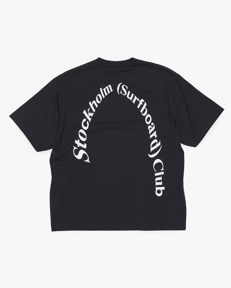 Stockholm Surfboard Club Regular Back Logo T-Shirt Black