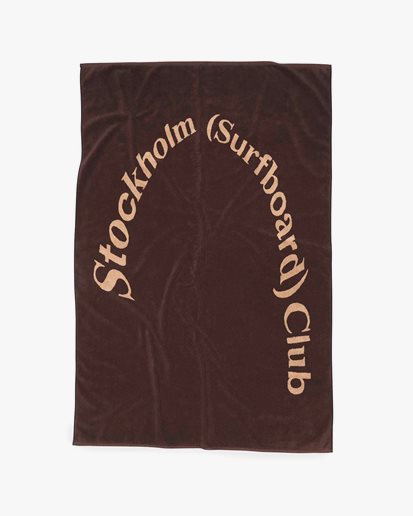 Stockholm Surfboard Club Regular Logo Towel Brown