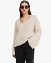 By Malene Birger Cimone Sweater Oyster Gray
