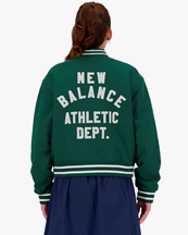 New Balance Athletics Varsity Jacket Nightwatch Green