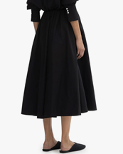 House of Dagmar A-Lined Midi Skirt Black
