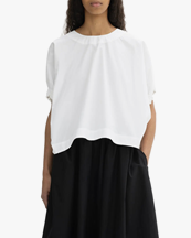 House of Dagmar Rouched Top White