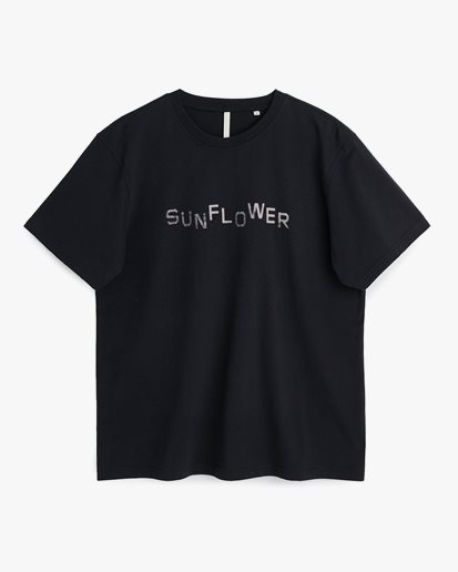 Sunflower Easy Overdyed T-Shirt Black
