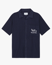 Palmes Martini Short-Sleeved Shirt Navy