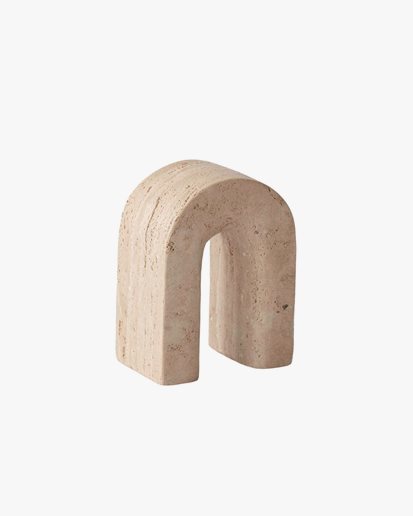 Tell Me More Travertine Bookend