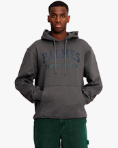 Palmes Mats Hooded Sweatshirt Charcoal