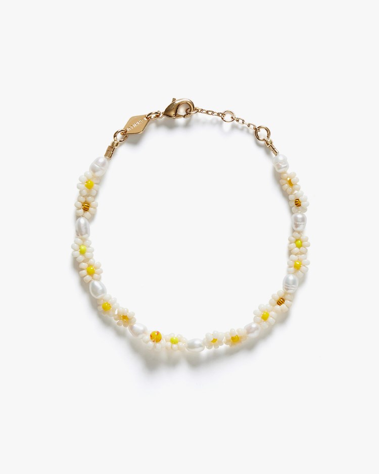 Anni Lu Daisy Flower Bracelet Gold