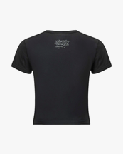 Ed Hardy New York City Cropped Baby T-Shirt Washed Black