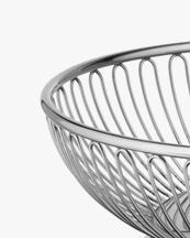 Alessi Round Wire Basket Medium Stainless Steel