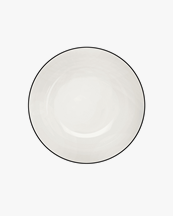 Asa Selection Pasta Plate Black Rim White