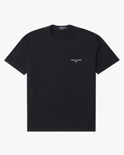Comme Des Garçons Homme Cdg Logo T-Shirt Black