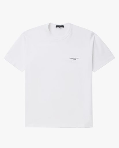Comme Des Garçons Homme Cdg Logo T-Shirt White