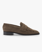 ATP Atelier Airola Loafers Khaki Brown Suede