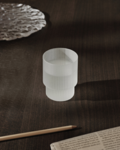 Ferm Living Ripple Glass 4-Pack Frosted