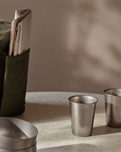 Ferm Living Tumbled Cup Stainless Steel