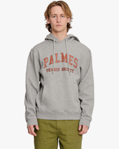 Palmes Mats Hooded Sweatshirt Grey Melange