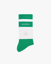 Sporty & Rich Serif Logo Socks Green