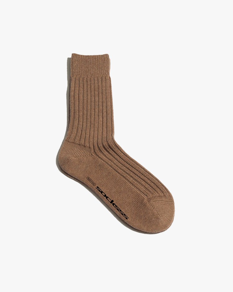 SOCKSSS Ribbed Socks Truffle