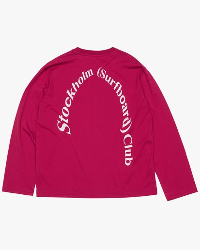 Stockholm Surfboard Club Greg Back Logo Long Sleeve Pink
