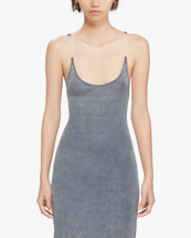 Y/Project Invisible Strap Dress Blue Acid Wash