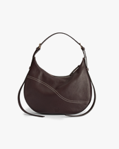 ATP Atelier Liveri Small Hobo Bag Walnut/Contrast Stich