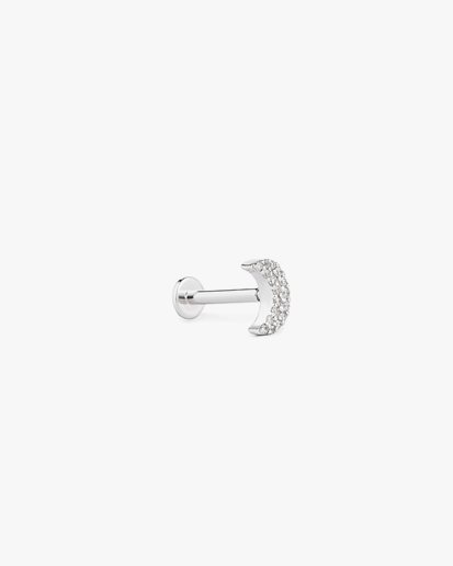 ENNUI Atelier Luna Labret White Gold