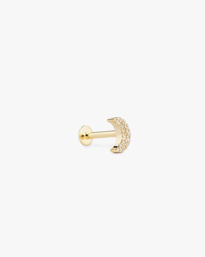 ENNUI Atelier Luna Labret Yellow Gold