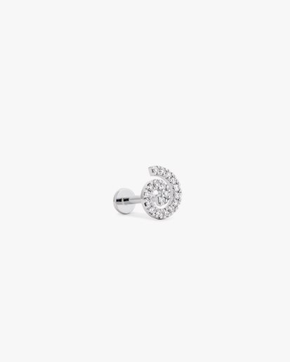 ENNUI Atelier Swirl Labret White Gold