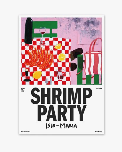 Wall of Art Isis-Maria Shrimp Print