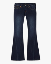 True Religion Joey Low Rise Flare Jeans Muddy Waters
