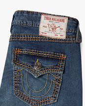 True Religion Joey Low Rise Flare Jeans Dark Wash