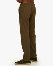 OAS Linen Long Pants Army