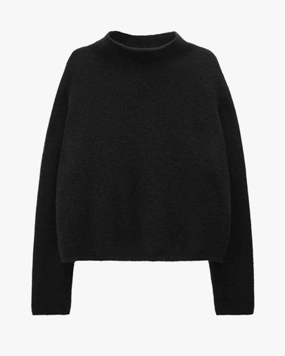 Filippa K Mika Yak Funnelneck Sweater Black