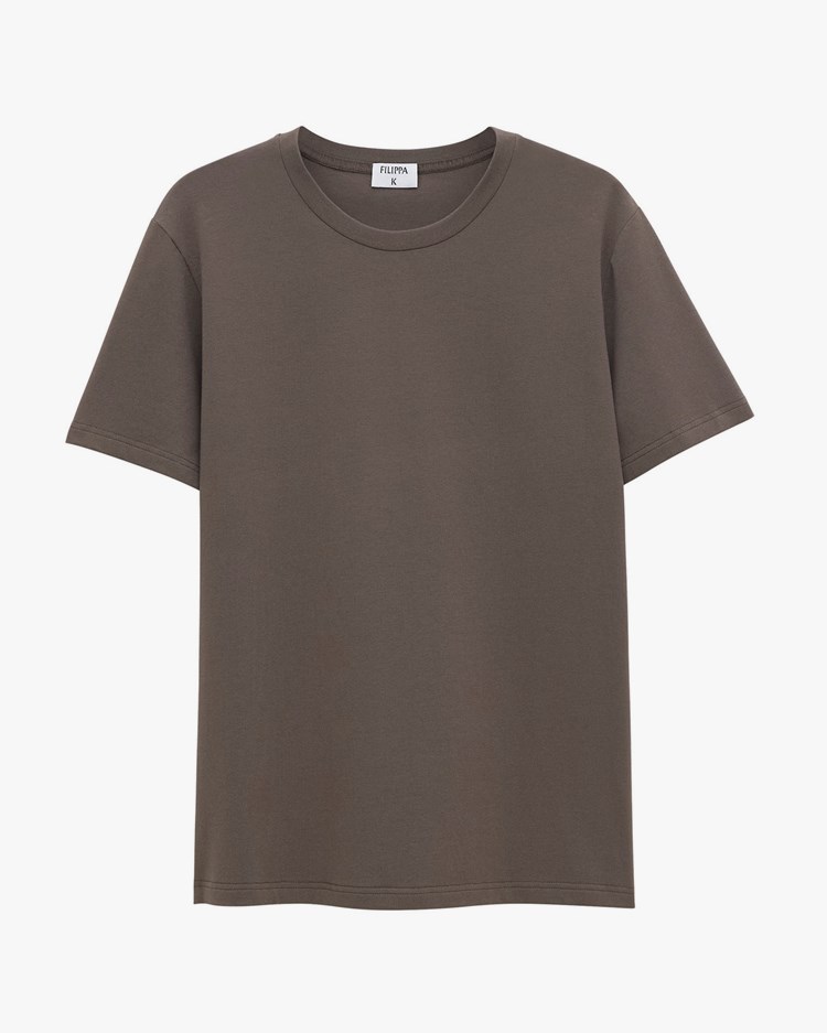 Filippa K Stretch Cotton Tee Dark Sage