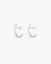 Ragbag Dualism Sculptural Earrings Silver