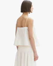House of Dagmar Sculpted Strap Top White