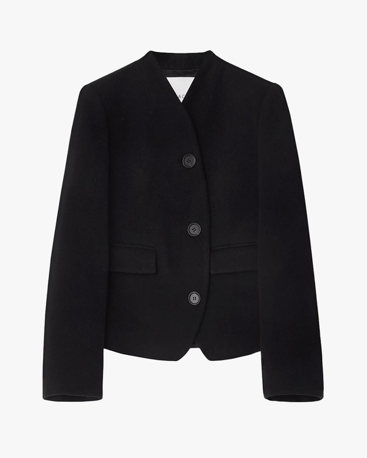 House of Dagmar Short Curved Jacket Black