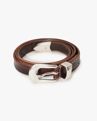Our Legacy 2 Cm Belt Brown Leather