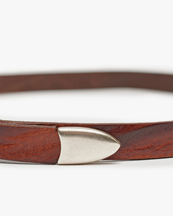 Our Legacy 2 Cm Belt Brown Leather