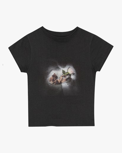 Kernemilk Oceana T-Shirt Black/Rose Print
