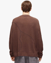 HOPE Cracked Sweater Brown